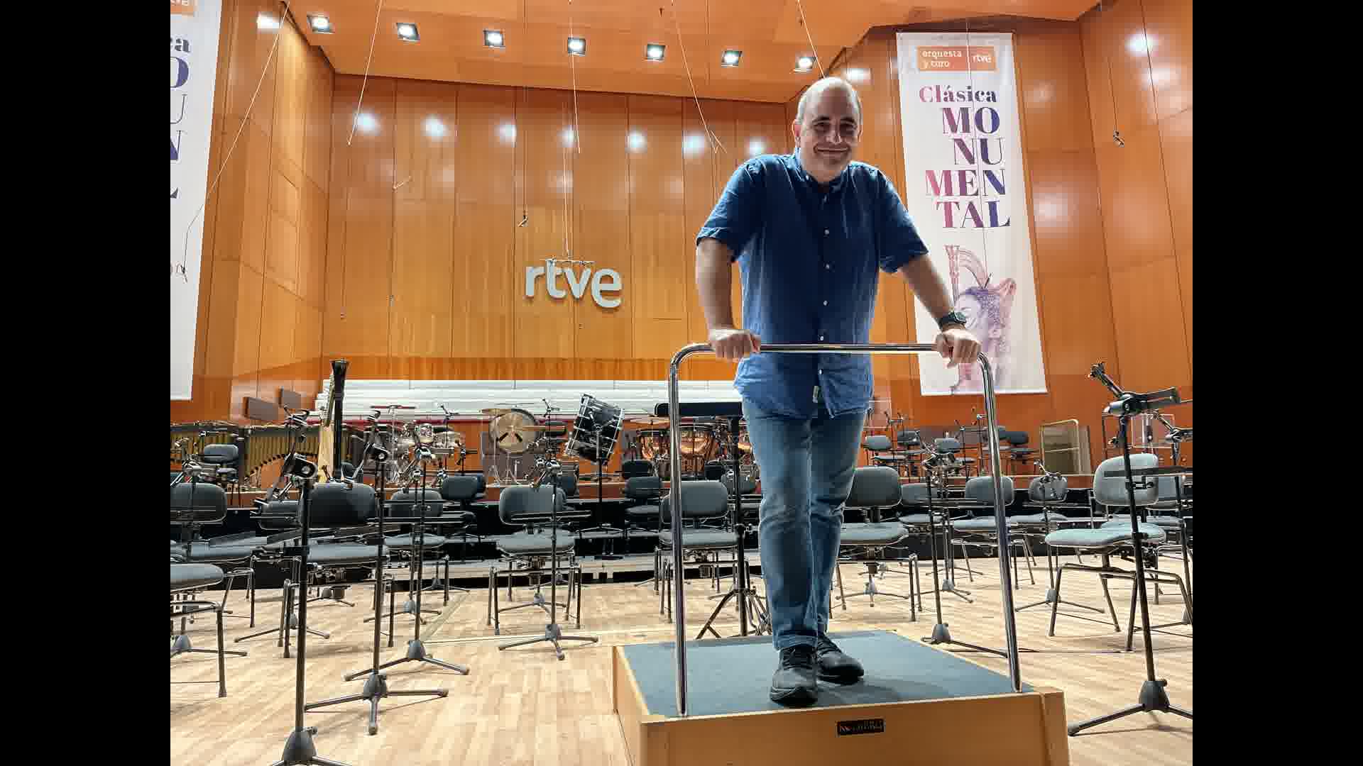 Control de estudio y música de cine